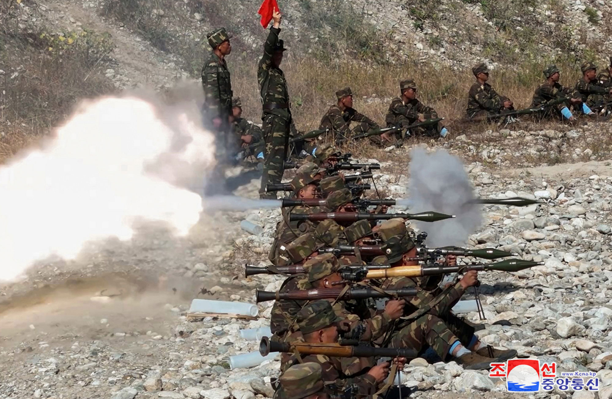 President of State Affairs Kim Jong Un inspects training base of special operation units of KPA in western area