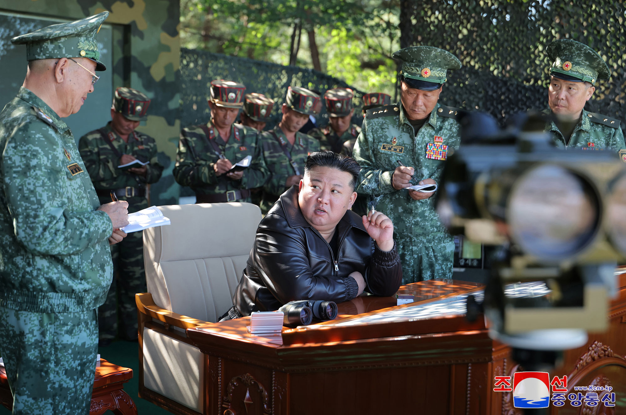 President of State Affairs Kim Jong Un inspects training base of special operation units of KPA in western area