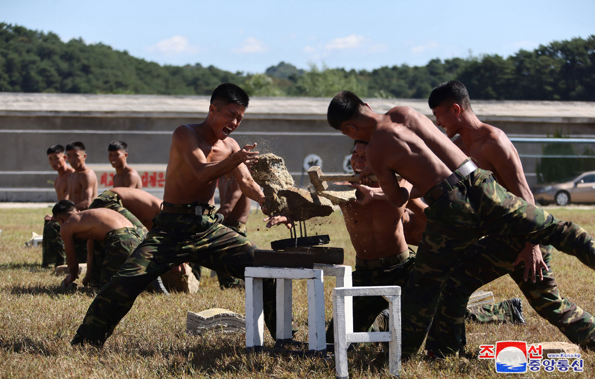 President of State Affairs Kim Jong Un inspects training base of special operation units of KPA in western area