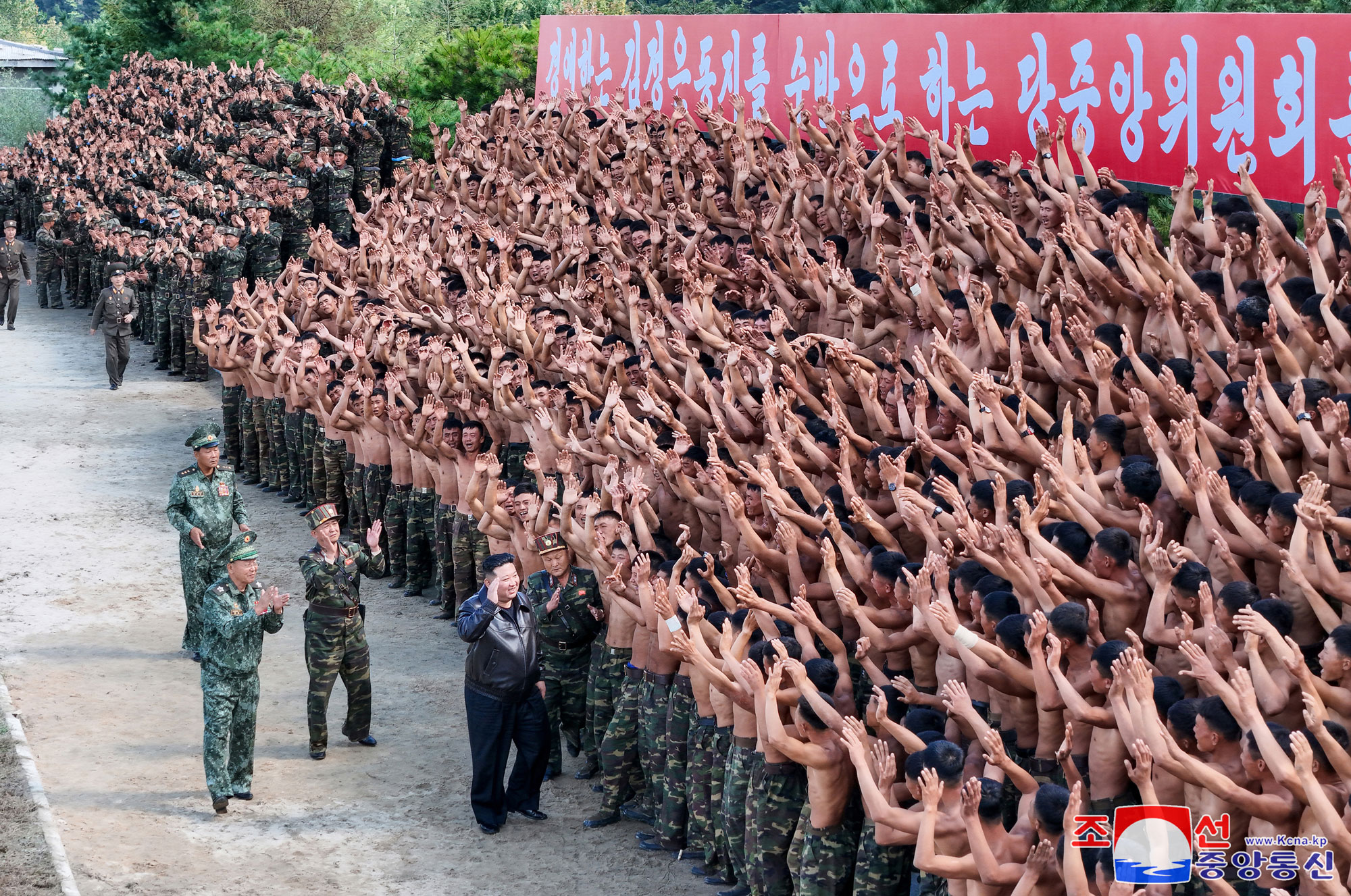 President of State Affairs Kim Jong Un inspects training base of special operation units of KPA in western area