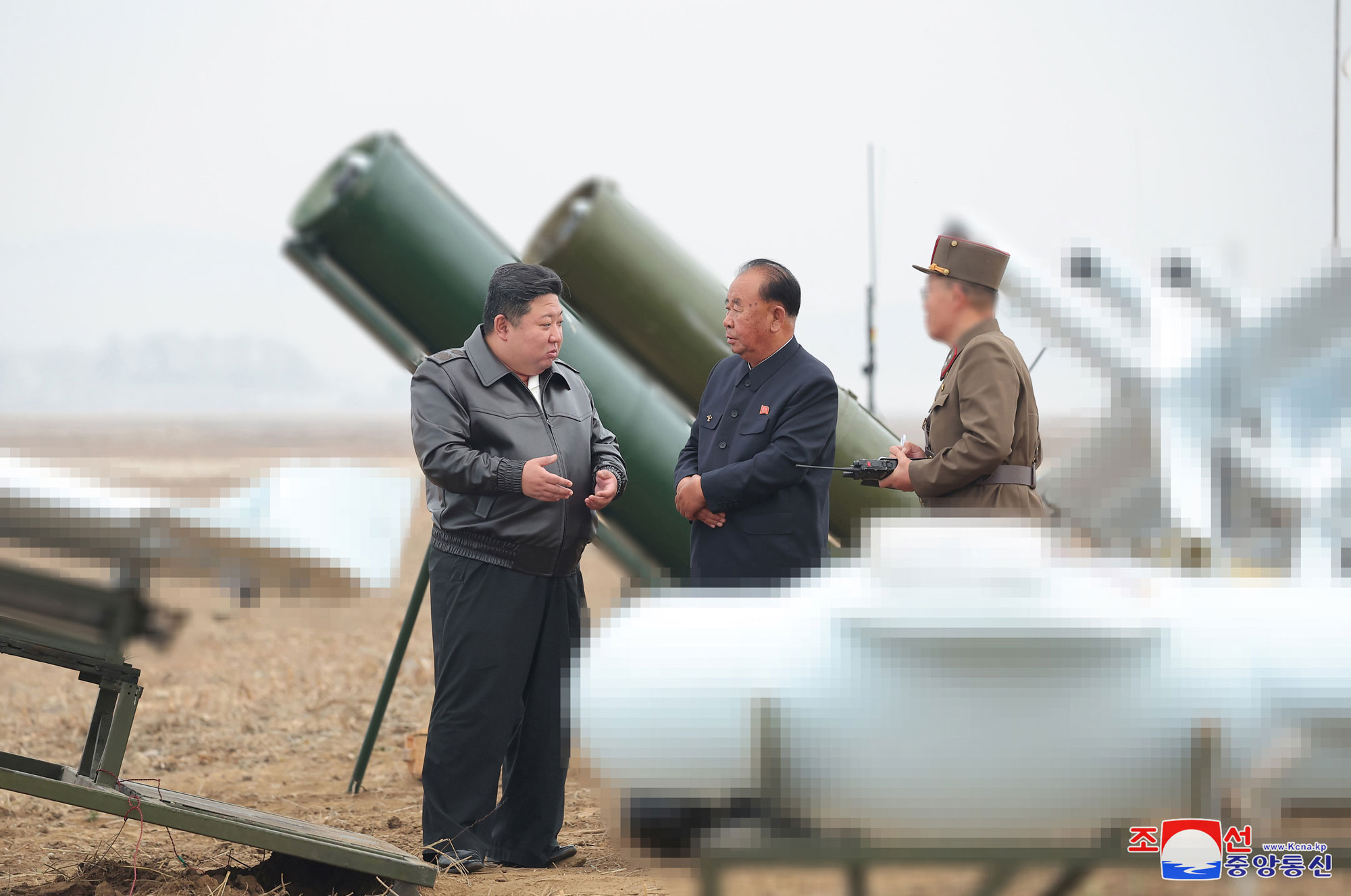  President of State Affairs Kim Jong Un guides performance test of suicide attack drones of various types