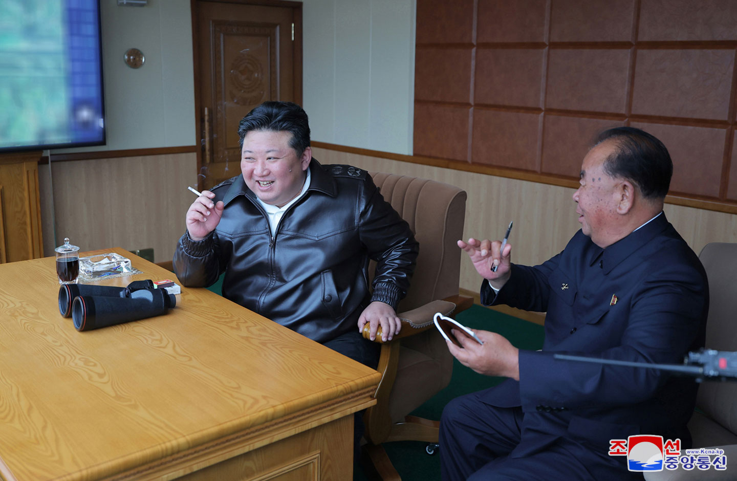  President of State Affairs Kim Jong Un guides performance test of suicide attack drones of various types