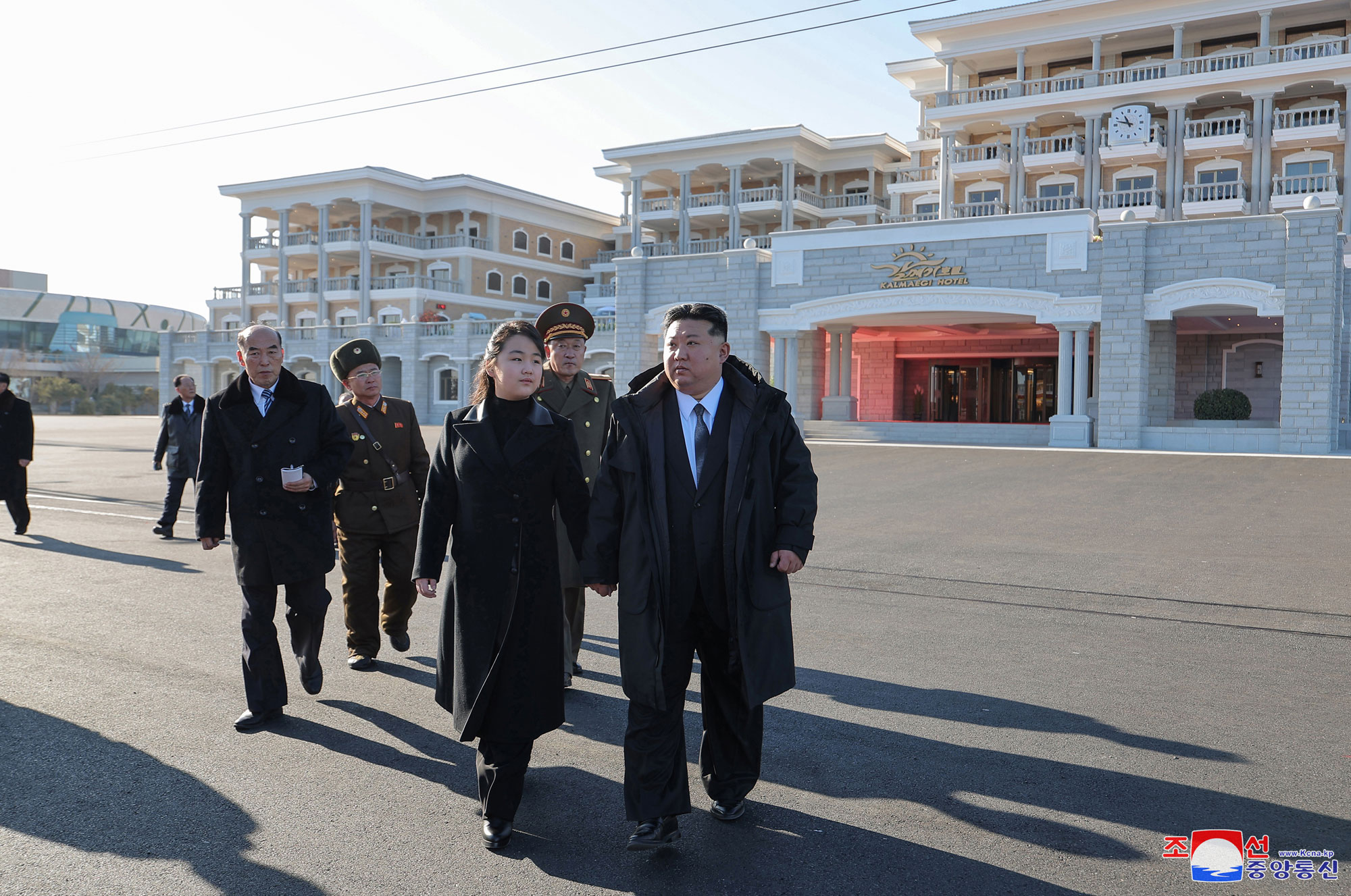 President of State Affairs Kim Jong Un inspects service facilities in Kalma Coastal Resort