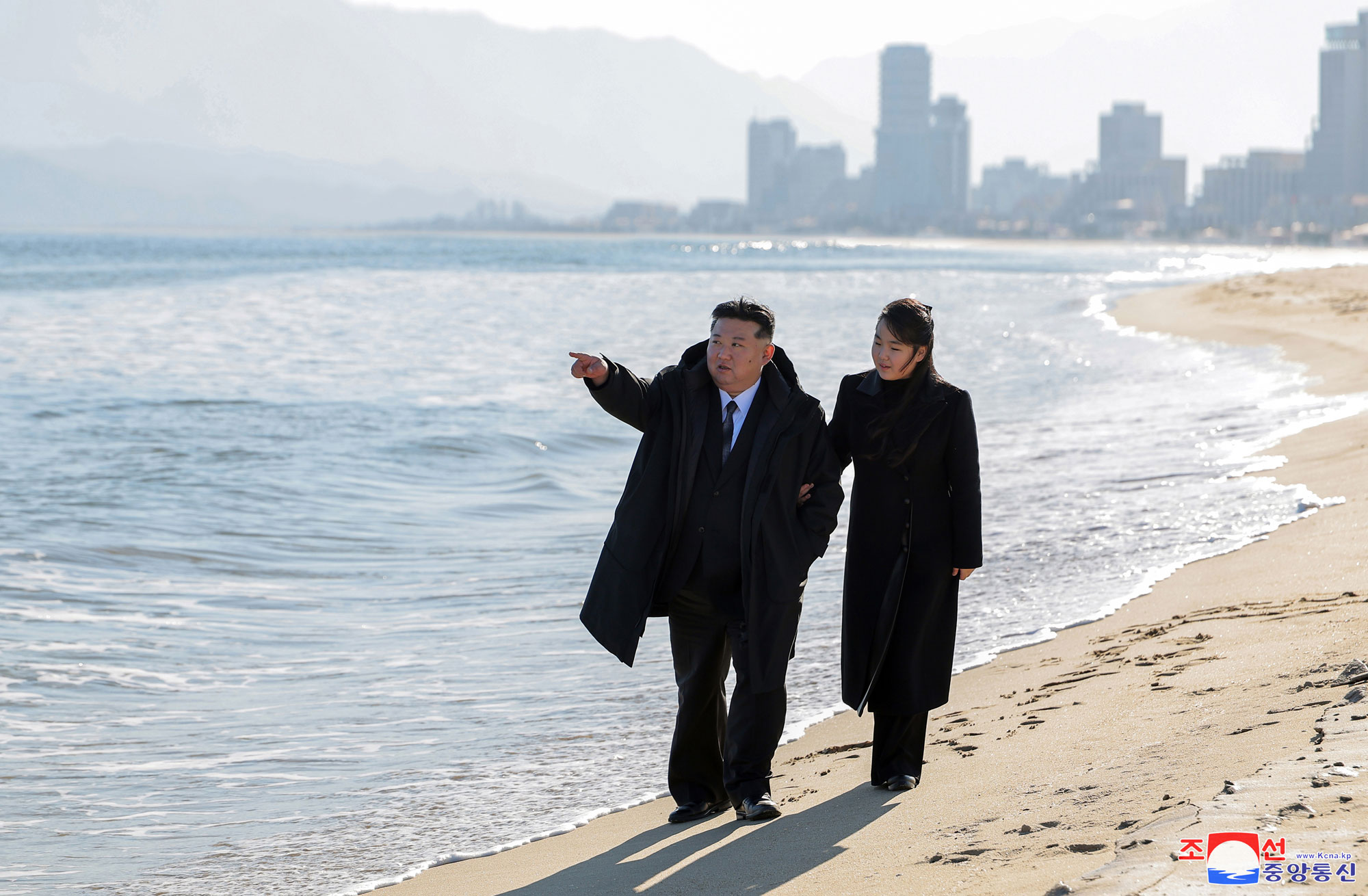 President of State Affairs Kim Jong Un inspects service facilities in Kalma Coastal Resort