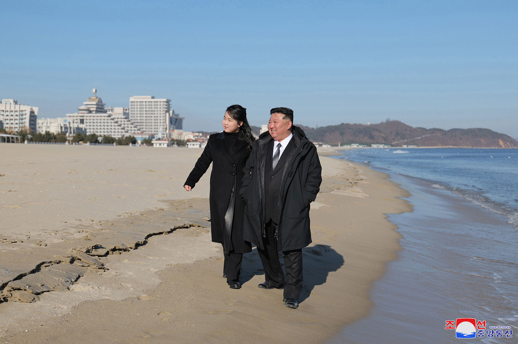 President of State Affairs Kim Jong Un inspects service facilities in Kalma Coastal Resort