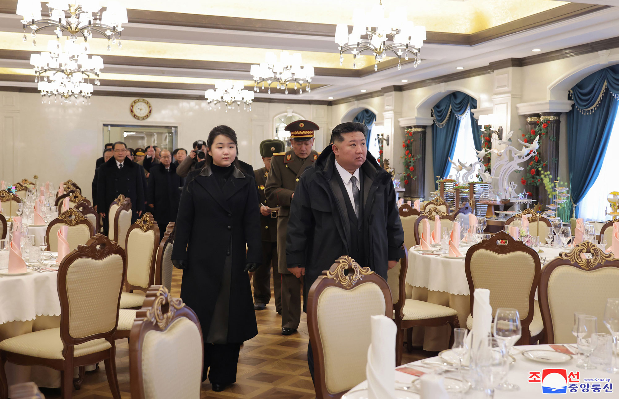 President of State Affairs Kim Jong Un inspects service facilities in Kalma Coastal Resort