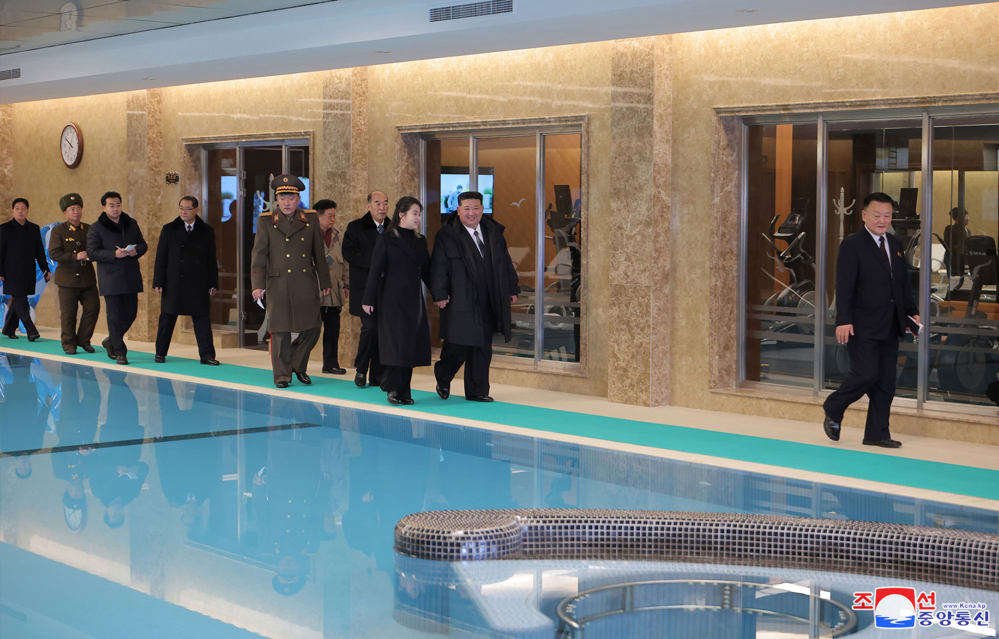 President of State Affairs Kim Jong Un inspects service facilities in Kalma Coastal Resort