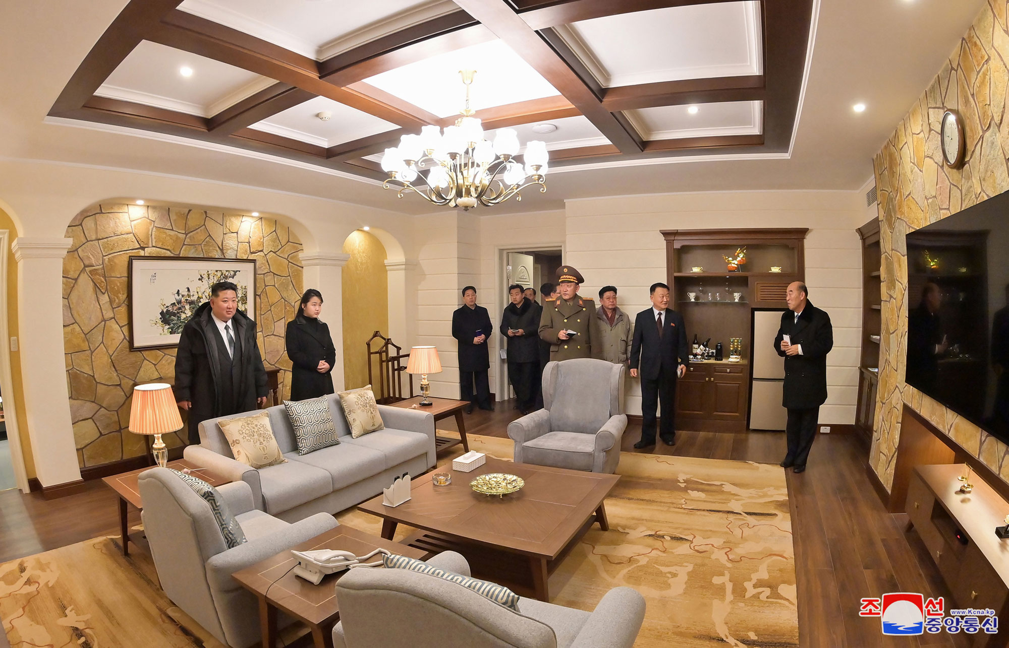 President of State Affairs Kim Jong Un inspects service facilities in Kalma Coastal Resort