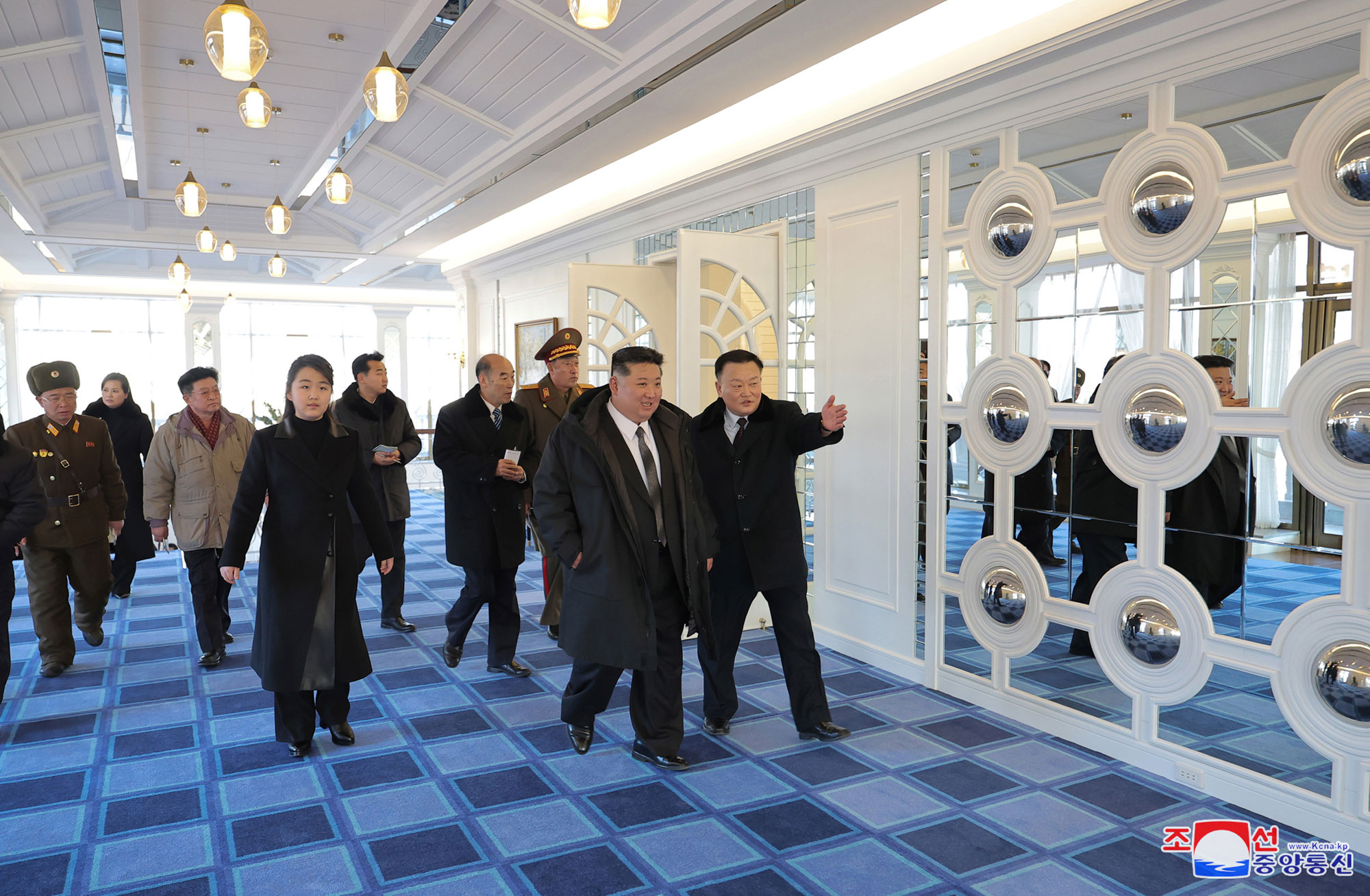 President of State Affairs Kim Jong Un inspects service facilities in Kalma Coastal Resort