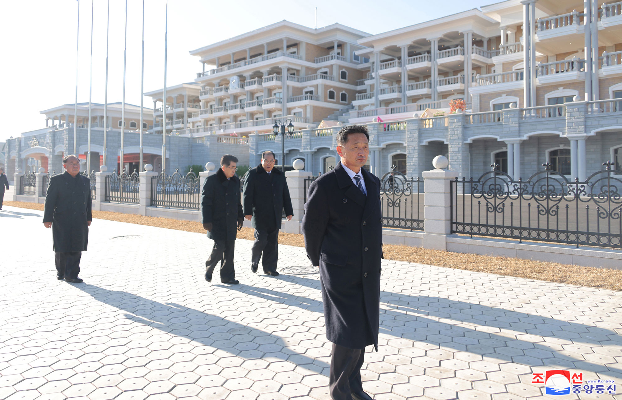 President of State Affairs Kim Jong Un inspects service facilities in Kalma Coastal Resort