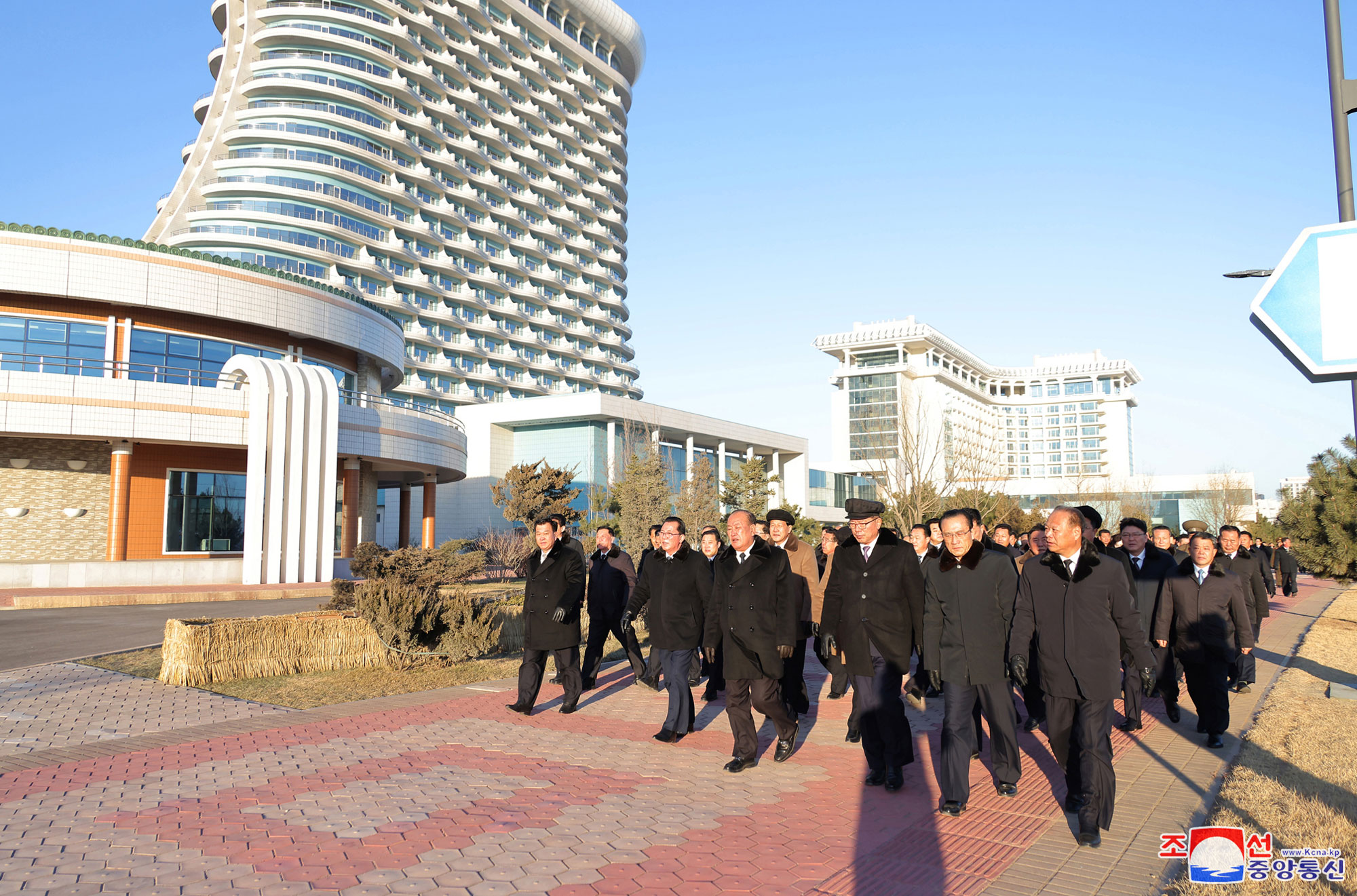 President of State Affairs Kim Jong Un inspects service facilities in Kalma Coastal Resort