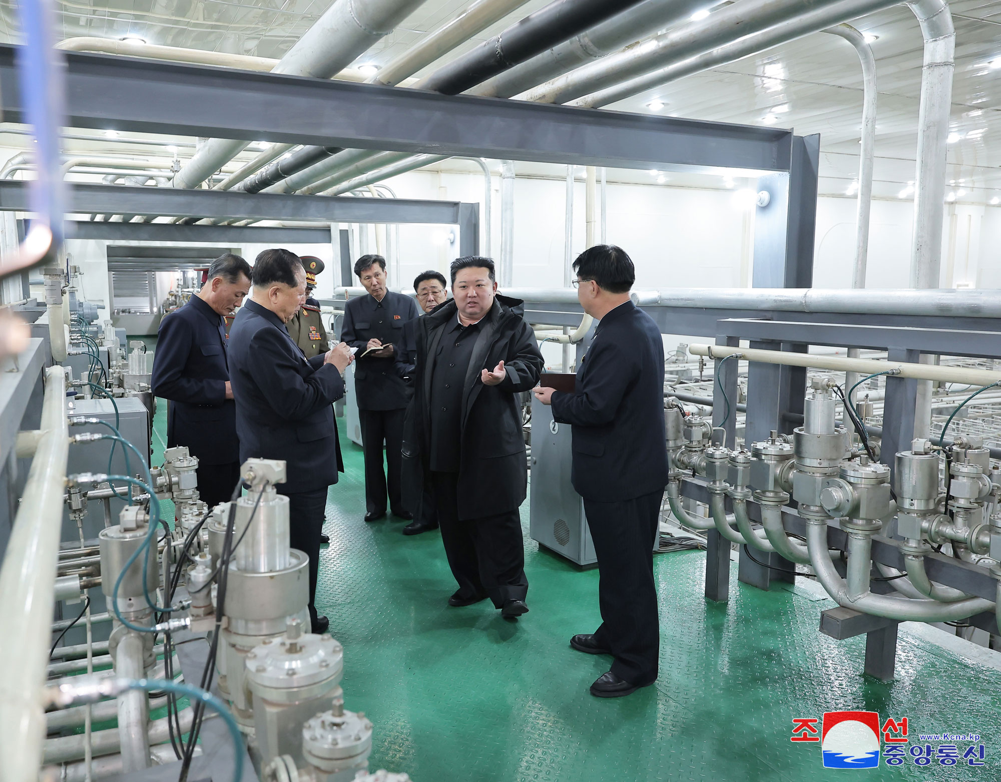 President of State Affairs Kim Jong Un inspects nuclear-material production base and Nuclear Weapons Institute