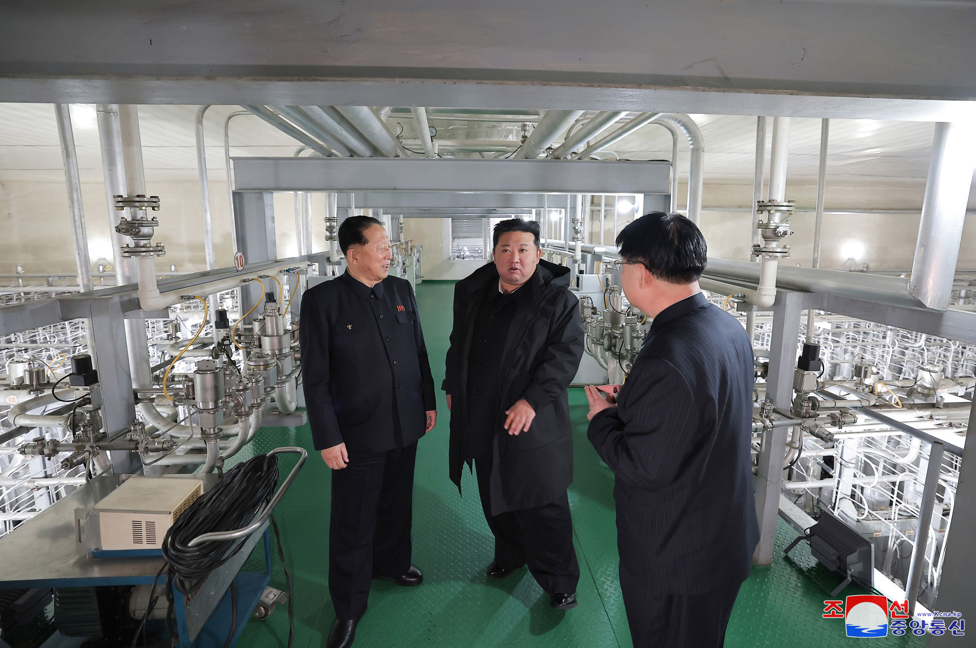 President of State Affairs Kim Jong Un inspects nuclear-material production base and Nuclear Weapons Institute