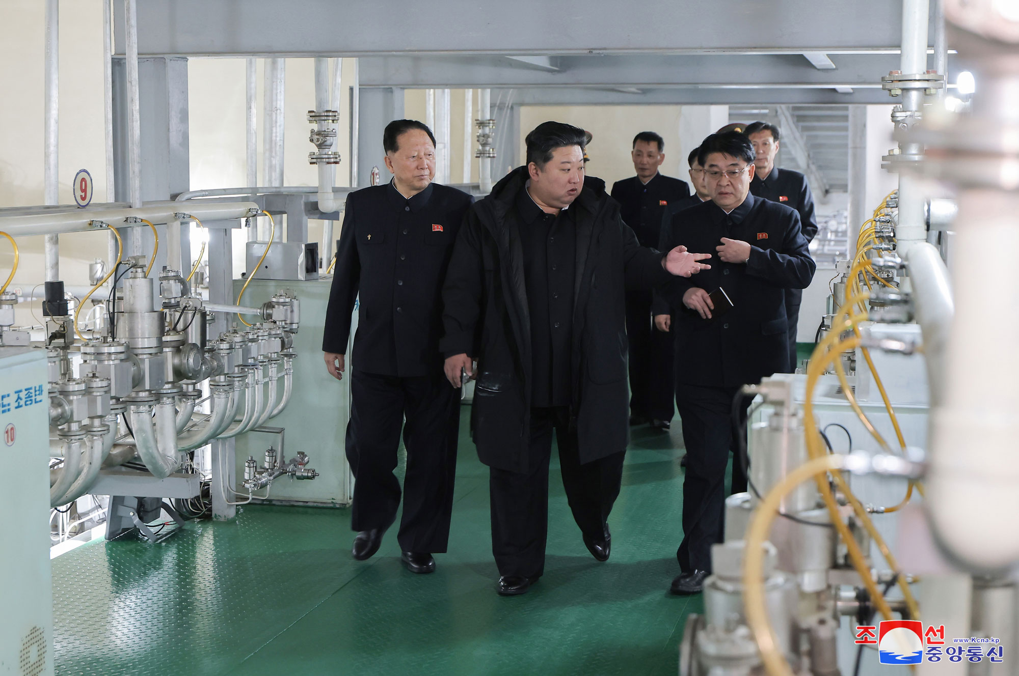 President of State Affairs Kim Jong Un inspects nuclear-material production base and Nuclear Weapons Institute