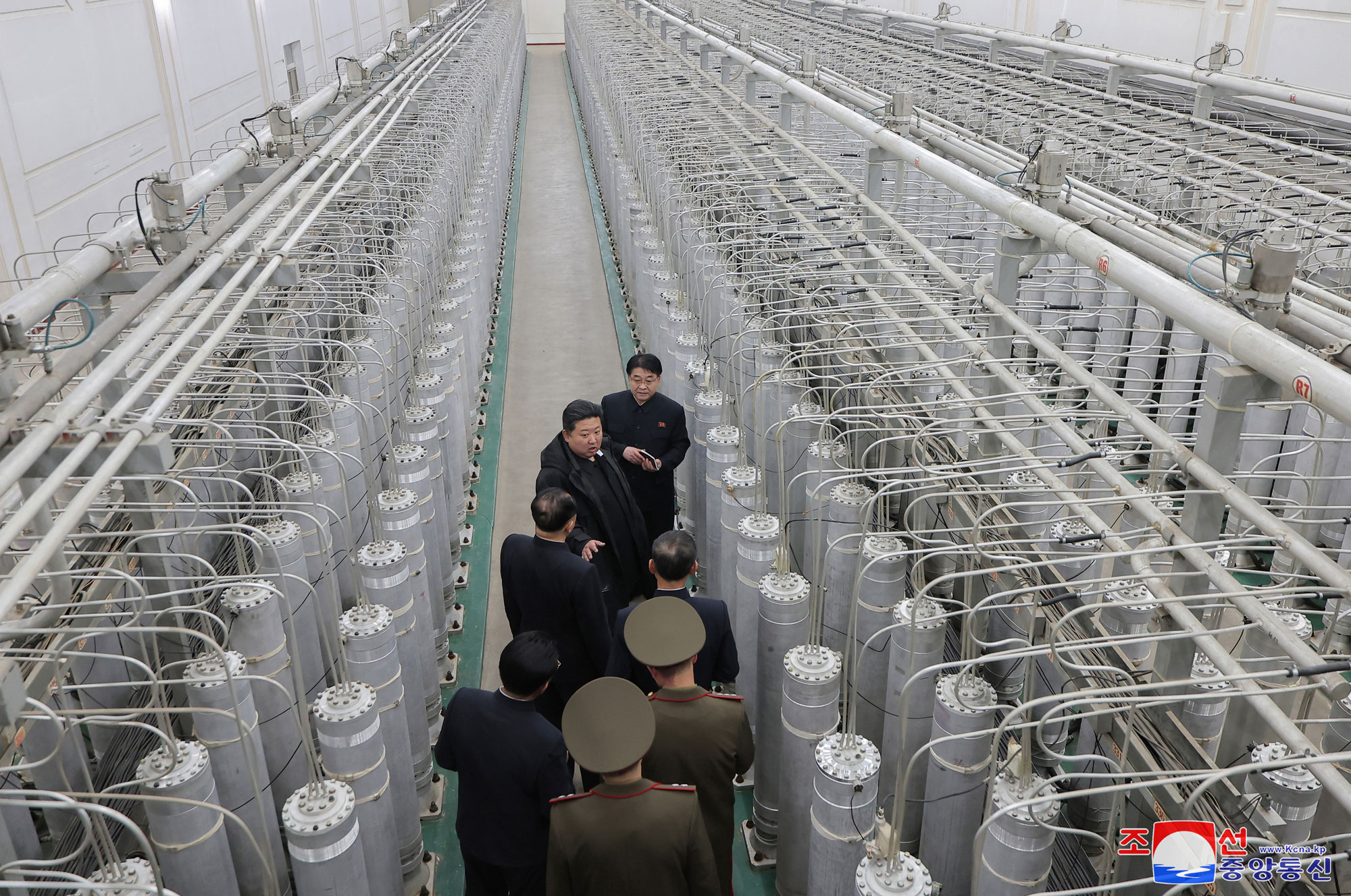 President of State Affairs Kim Jong Un inspects nuclear-material production base and Nuclear Weapons Institute