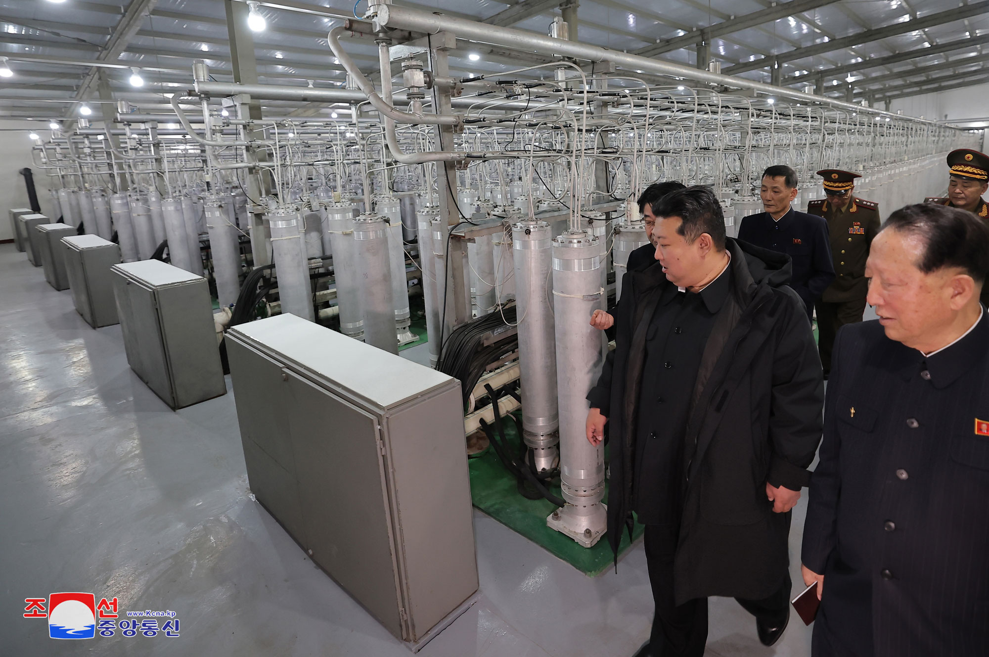 President of State Affairs Kim Jong Un inspects nuclear-material production base and Nuclear Weapons Institute