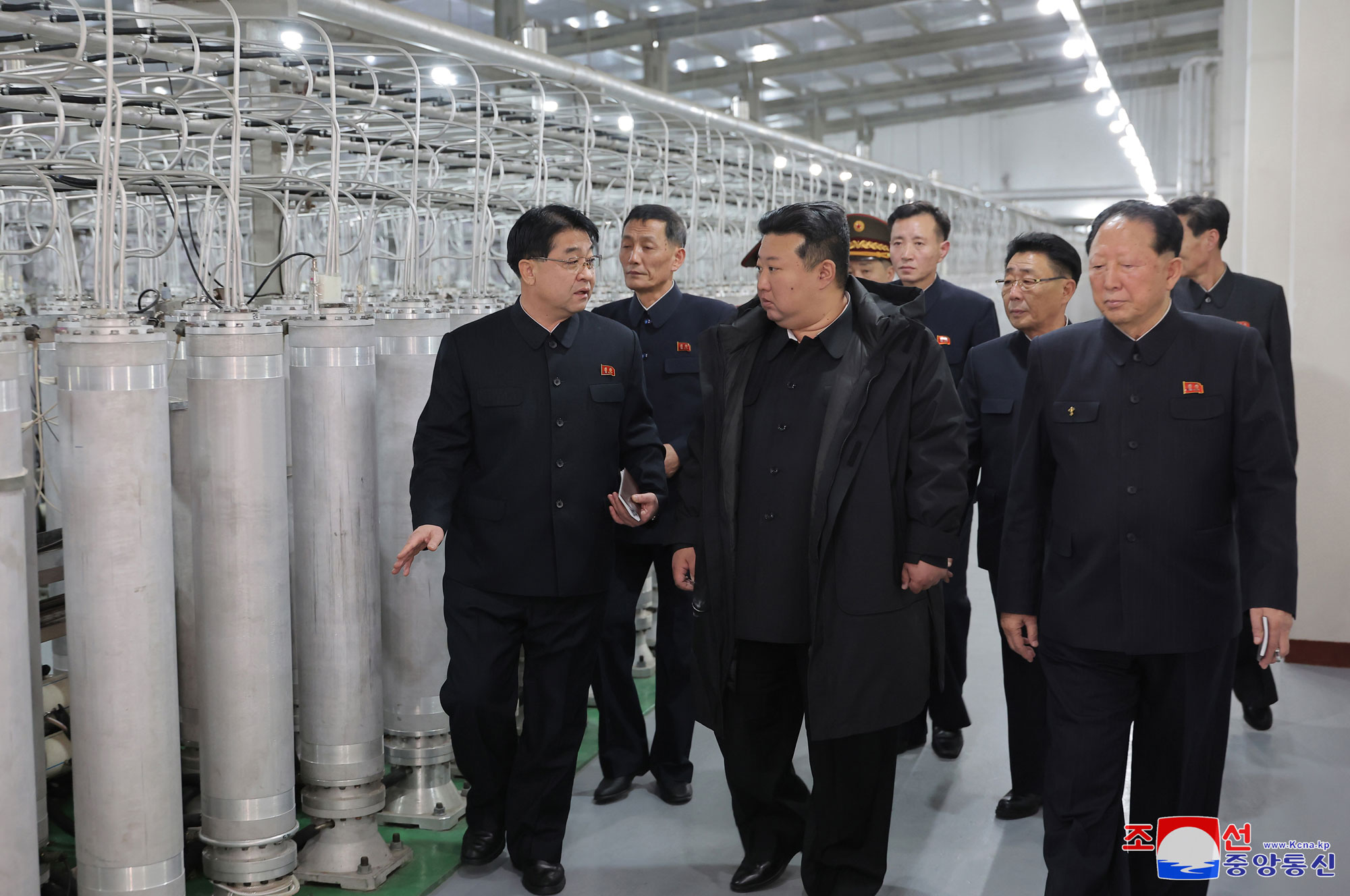 President of State Affairs Kim Jong Un inspects nuclear-material production base and Nuclear Weapons Institute