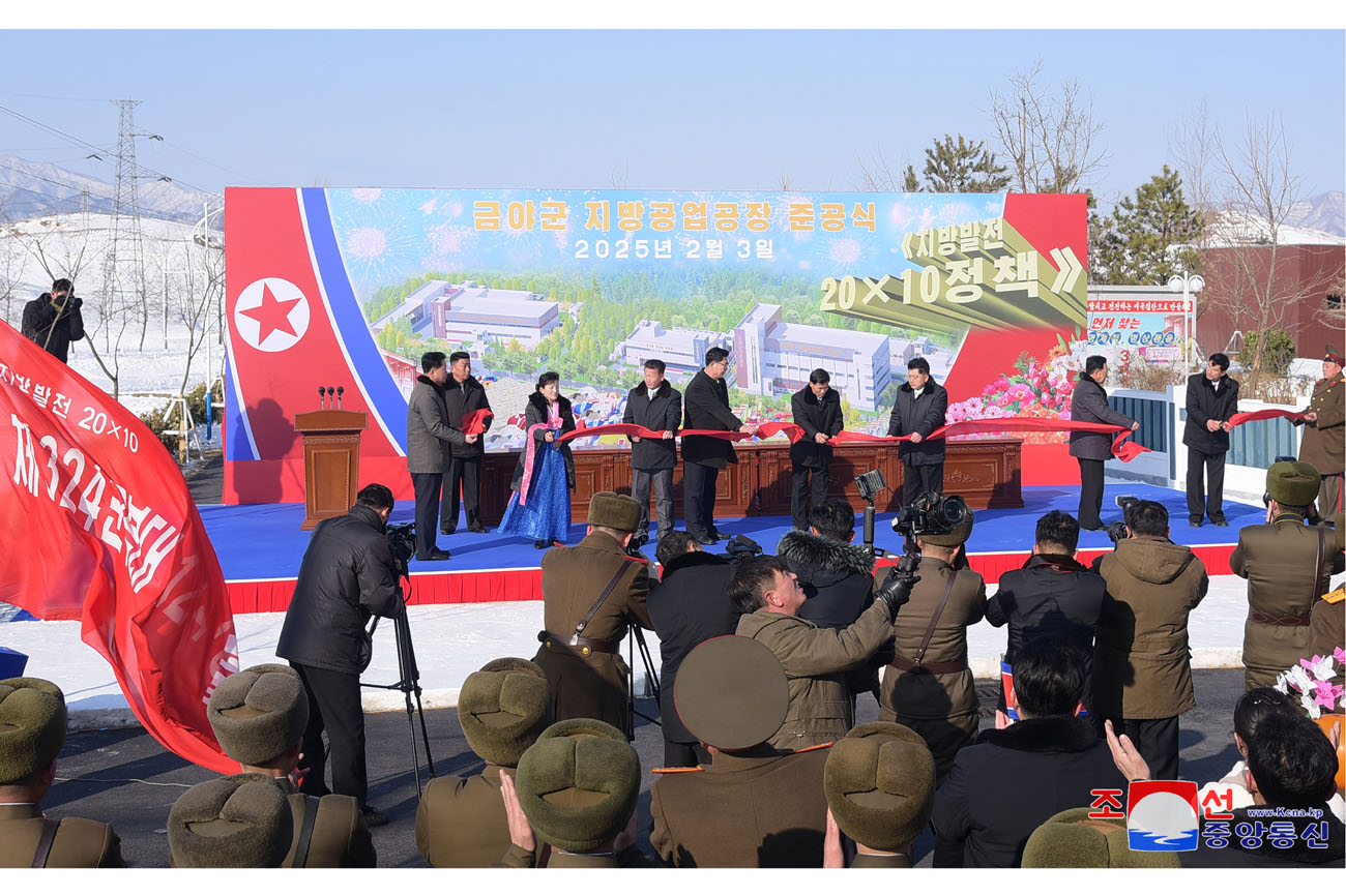 금야군 지방공업공장들이 준공되였다