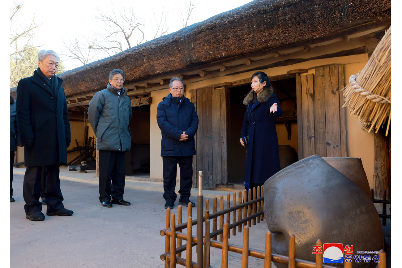 Congratulatory group of Koreans in Japan visits Mangyongdae