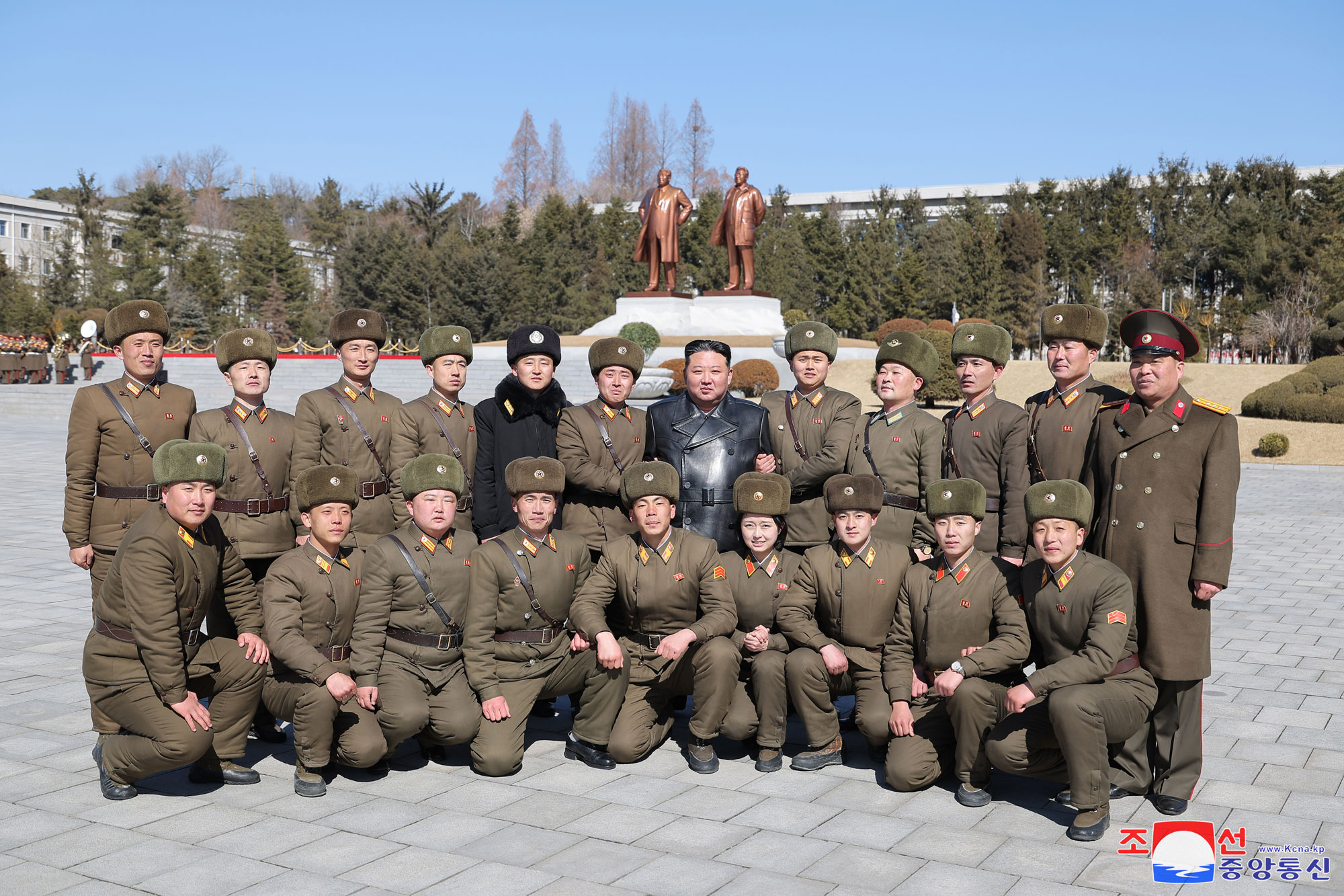 Estimado compañero Kim Jong Un visita Academia Militar Política Kim Il Sung