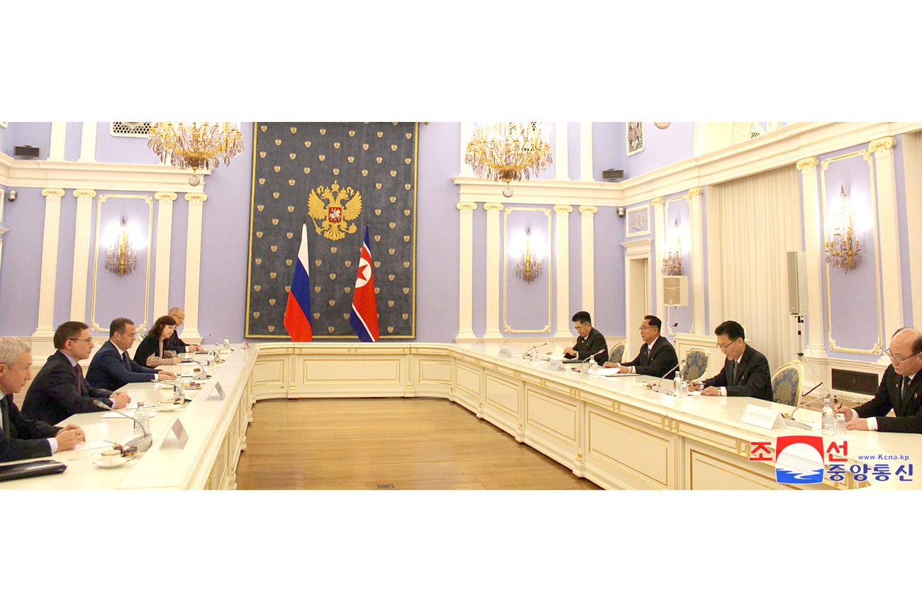 Secretary of CC, WPK meets President of United Russia Party