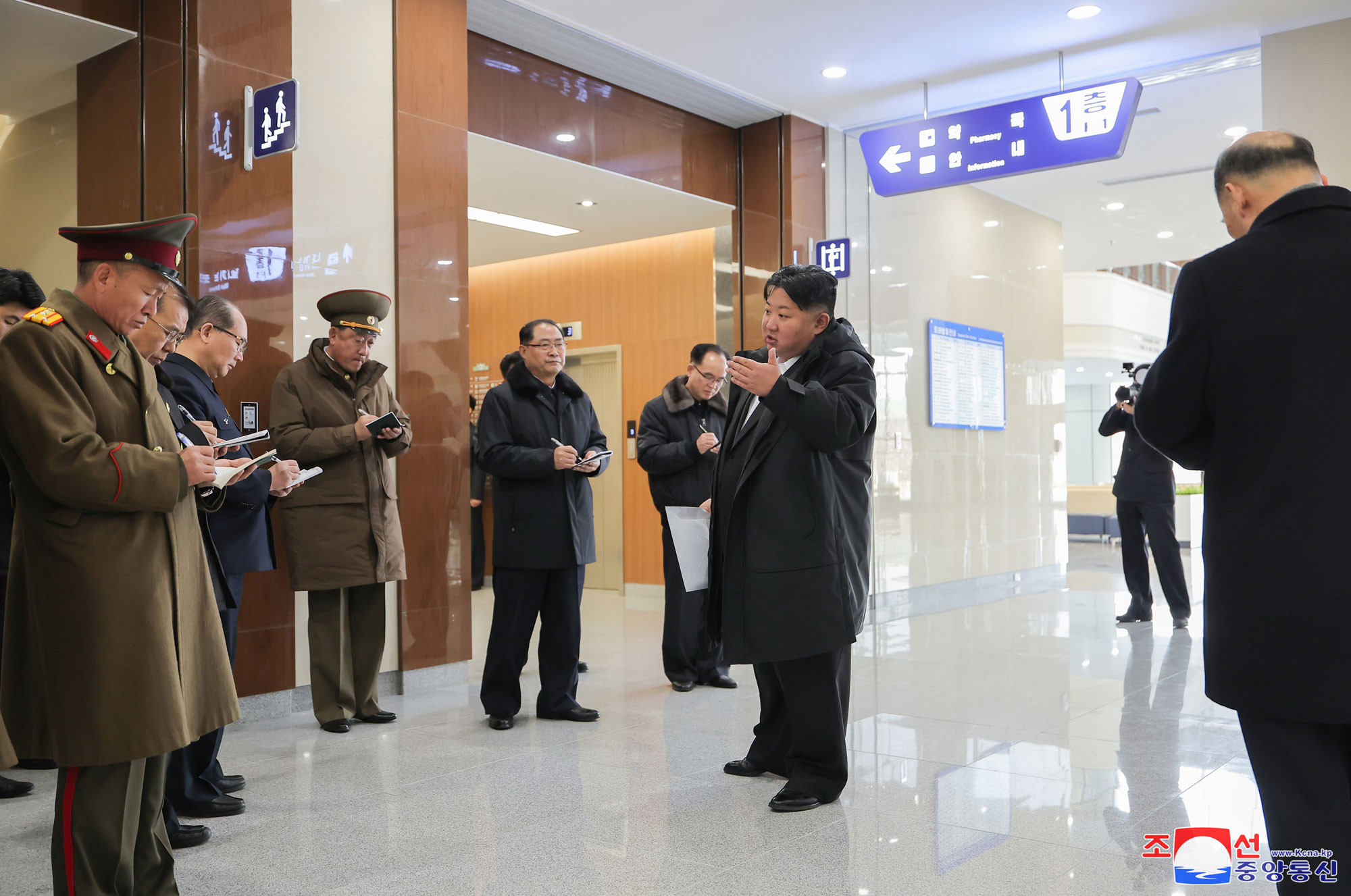 President of State Affairs Kim Jong Un visits completed Pyongyang General Hospital