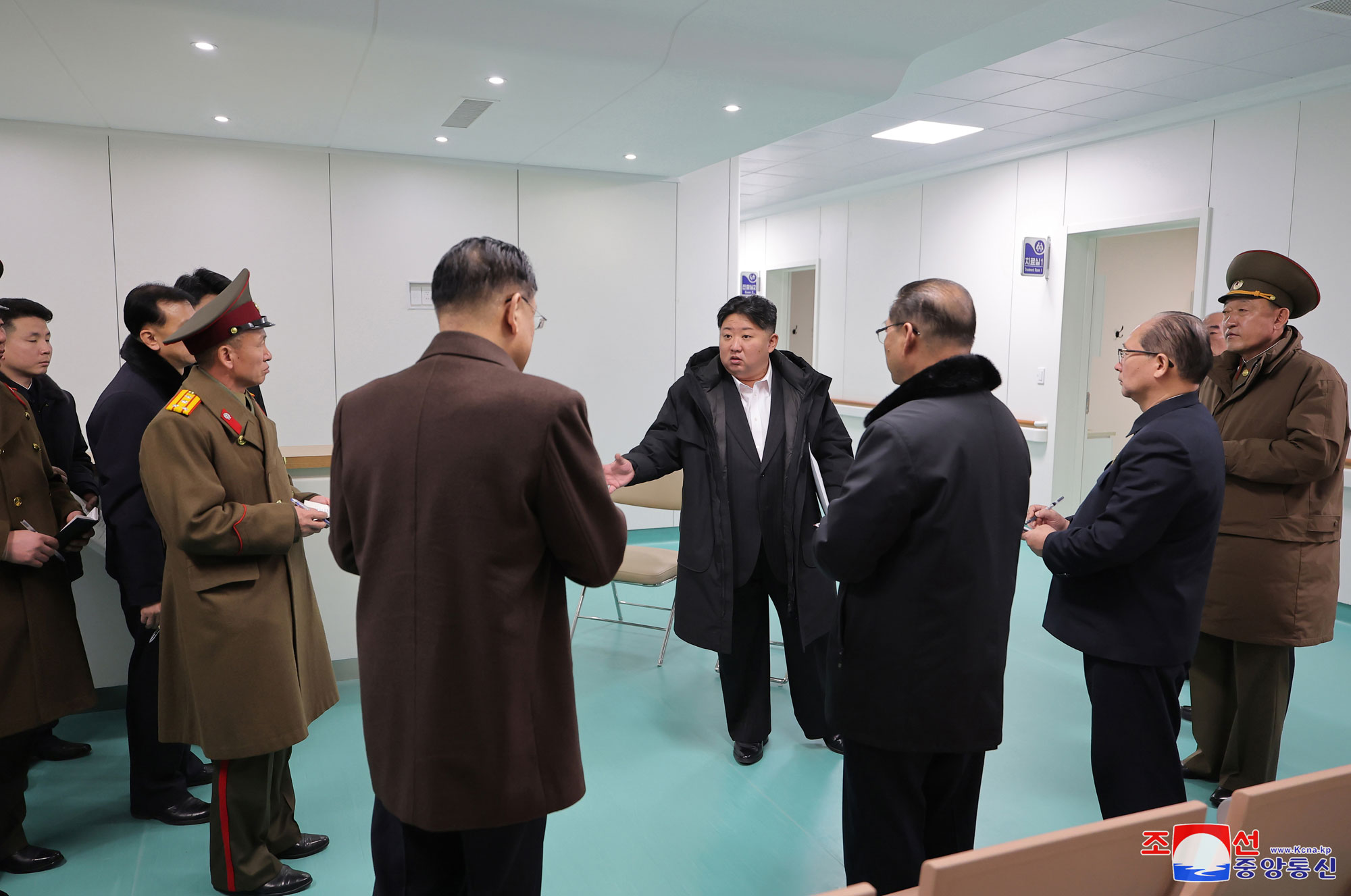 President of State Affairs Kim Jong Un visits completed Pyongyang General Hospital