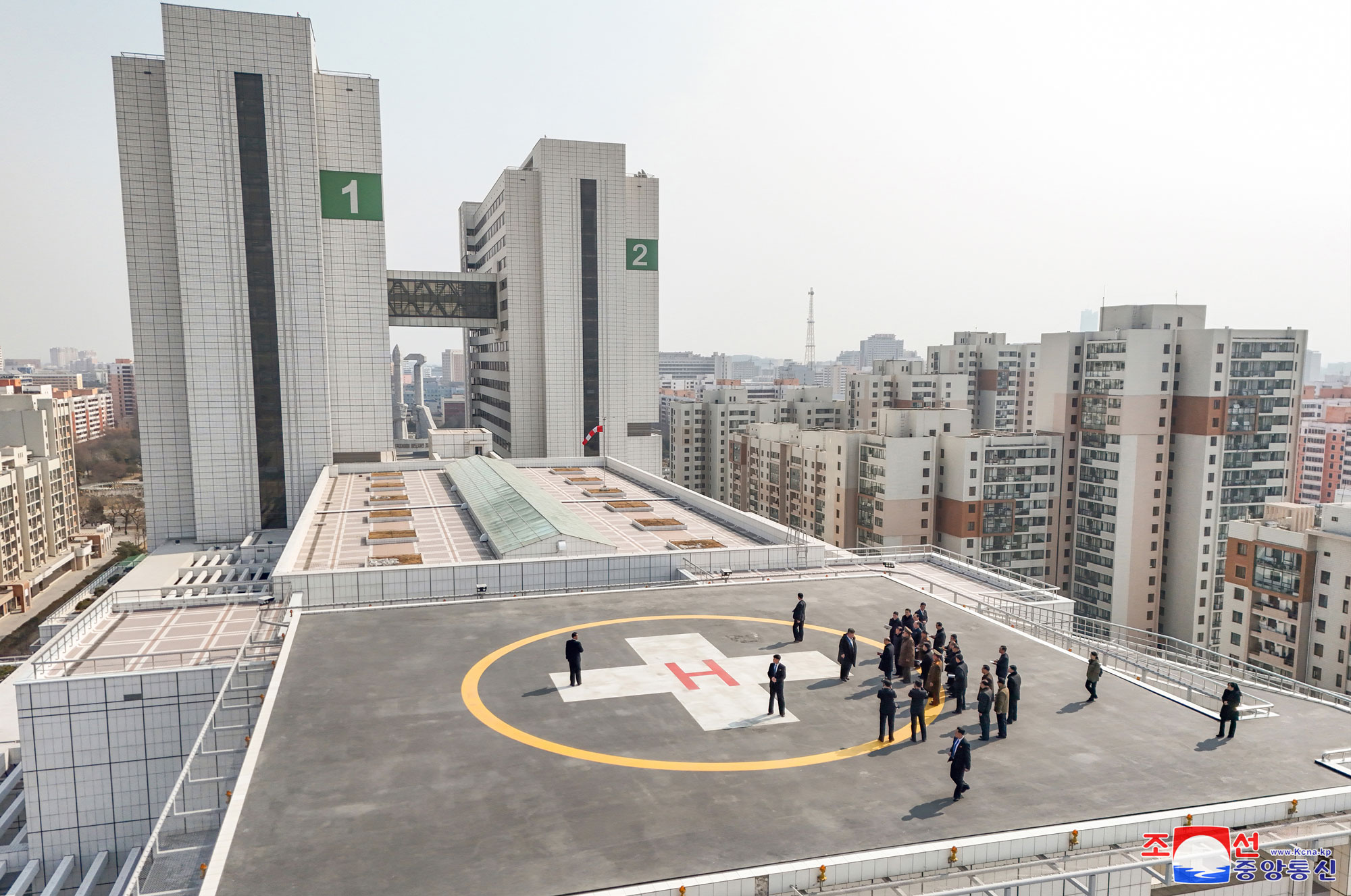 President of State Affairs Kim Jong Un visits completed Pyongyang General Hospital