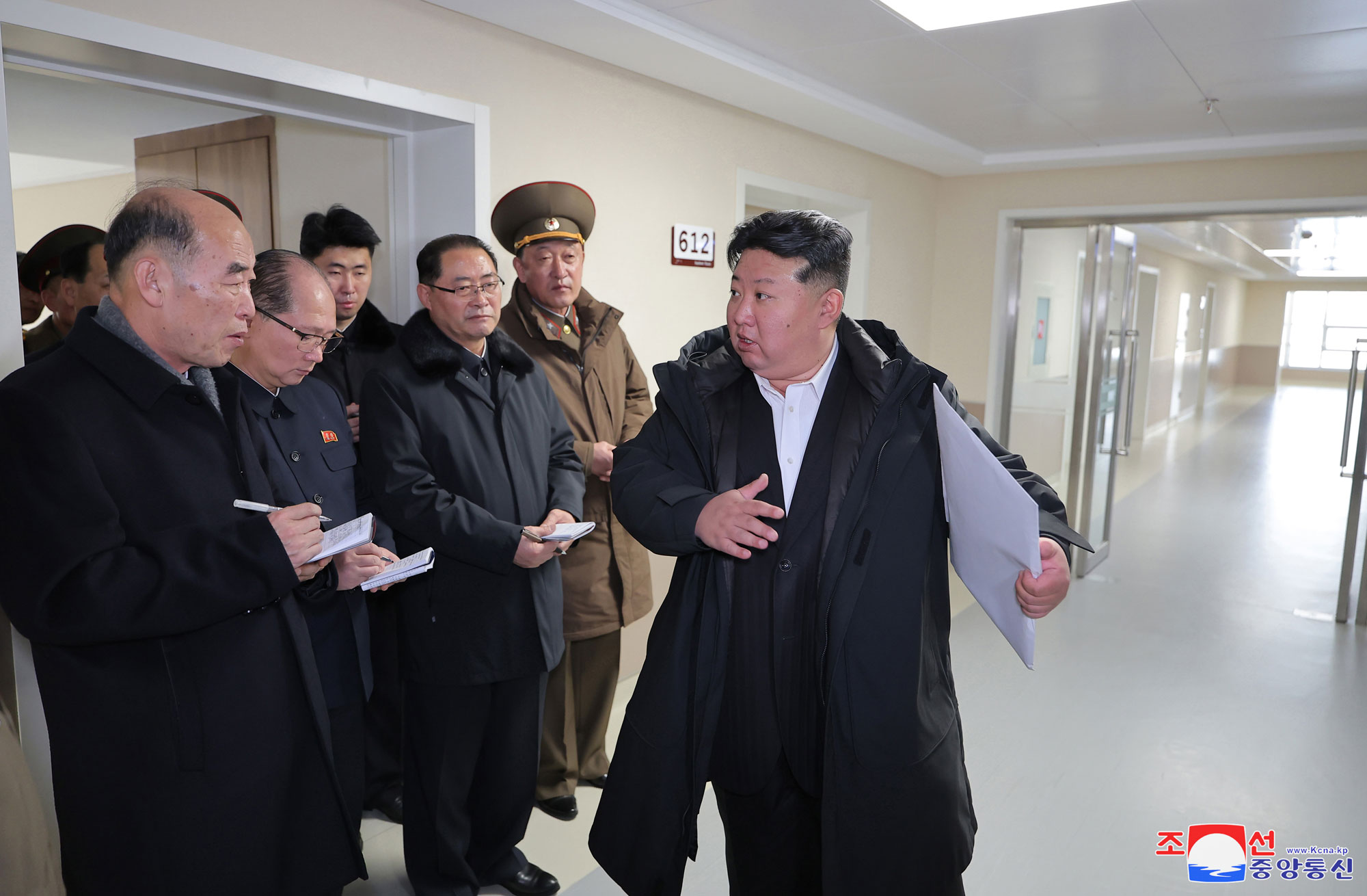 President of State Affairs Kim Jong Un visits completed Pyongyang General Hospital