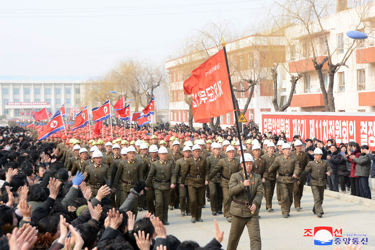 Feiern zum Baubeginn der örtlichen Industriebetriebe in den Kreisen Pukchang, Yomju, Paechon, Janggang, Cholwon und Kilju